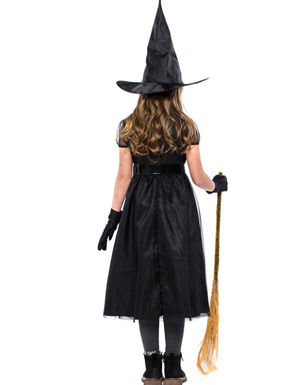 F68158 Girls Witch Costume, Halloween Children Classic Witchy Dress Up